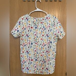 White blouse with flowers